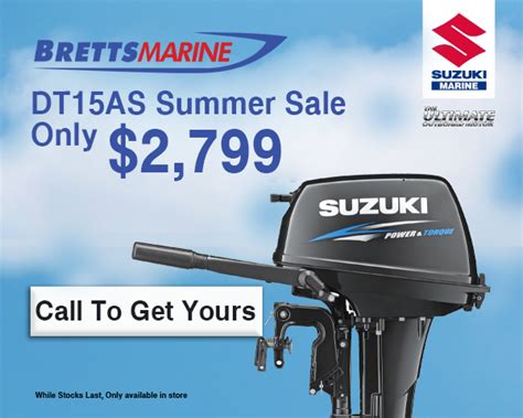 Suzuki DT15AS 2 Stroke Outboard (15hp) — Bretts .